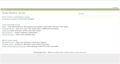 Desktop Screenshot of freeonlinetools.com