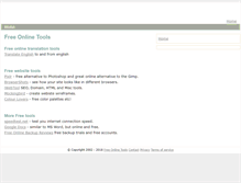 Tablet Screenshot of freeonlinetools.com